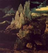 Joachim Patenier Saint Jerome in a Rocky Landscape oil painting on canvas